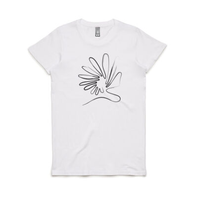 'Breathe' Women's Maple Tee (Charcoal) Thumbnail
