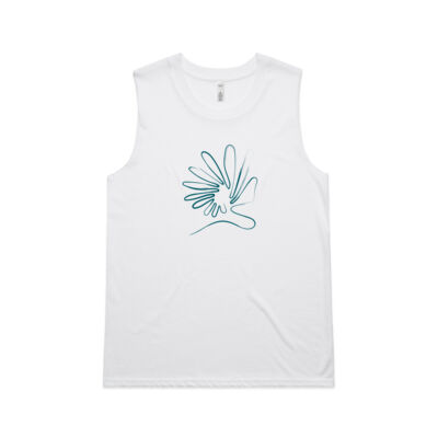 'Breathe' Women's Upside Tank (Green) Thumbnail