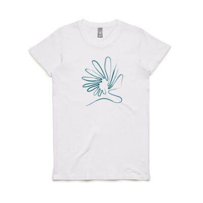 'Breathe' Women's Maple Tee (Green) Thumbnail