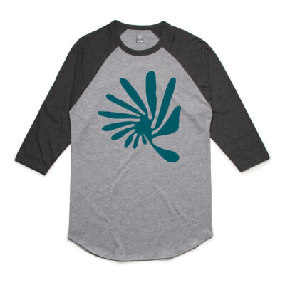 'Presence' Baseball Tee (Green) Thumbnail